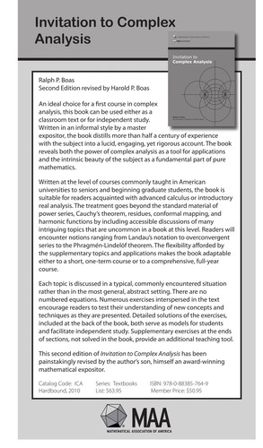 Invitation to complex analysis