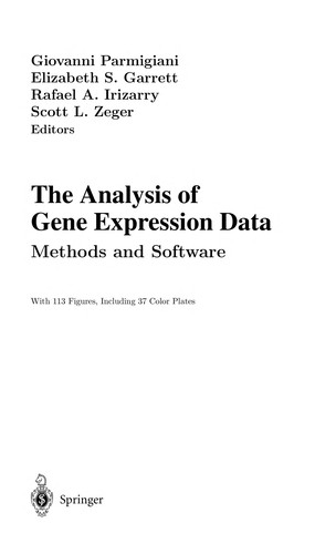 The Analysis of Gene Expression Data