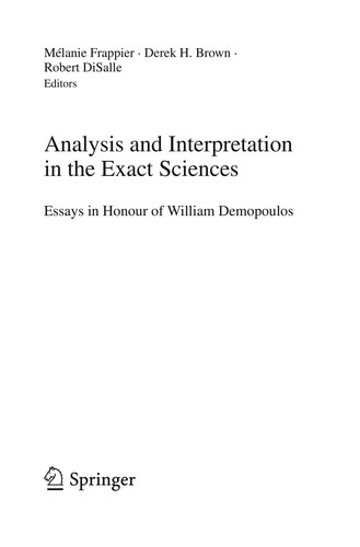 Analysis and Interpretation in the Exact Sciences