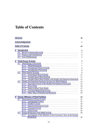 Analysis, Modeling and Control of Doubly-Fed Induction Generators for Wind Turbines