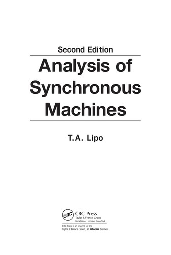 Analysis of synchronous machines