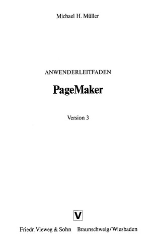 Anwenderleitfaden PageMaker