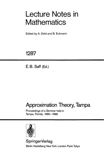Approximation Theory