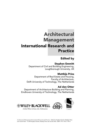 Architectural management