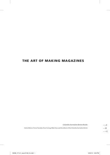 The Art of Making Magazines