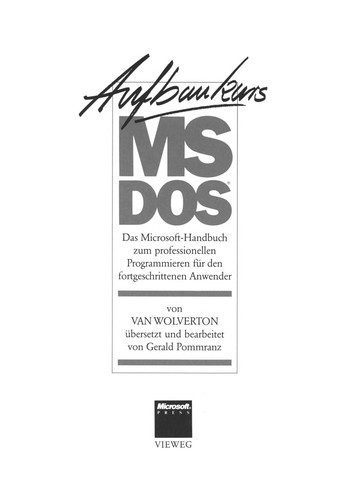 Aufbaukurs MS-DOS