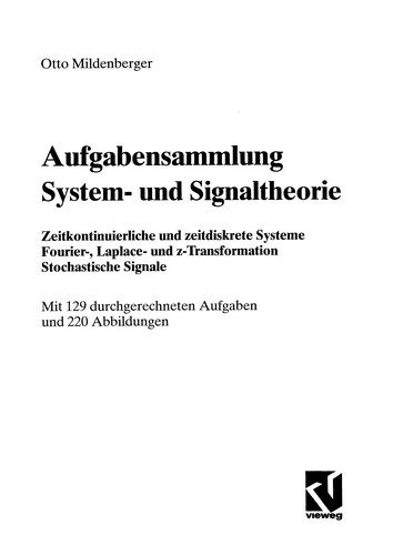 Aufgabensammlung System- und Signaltheorie