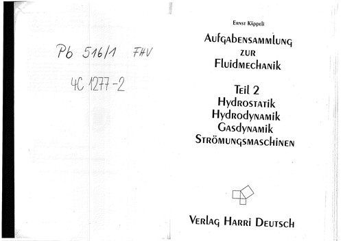 Aufgabensammlung zur Fluidmechanik