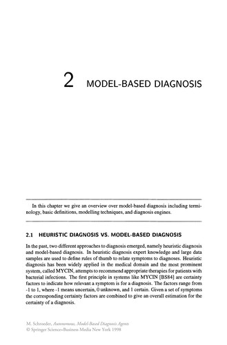 Autonomous, Model-Based Diagnosis Agents