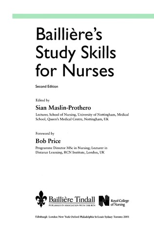 Baillière's study skills for nurses