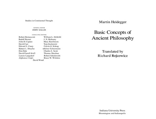 Basic concepts of ancient philosophy
