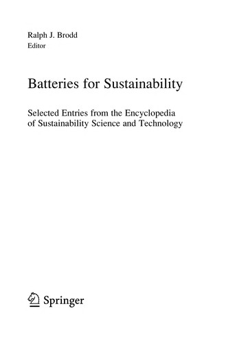 Batteries for Sustainability