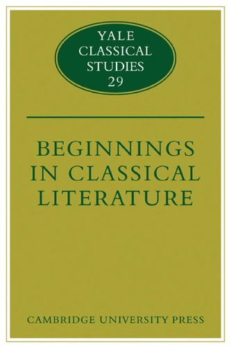 Beginnings in classical literature