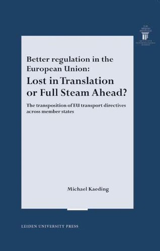 Better regulation in the European Union
