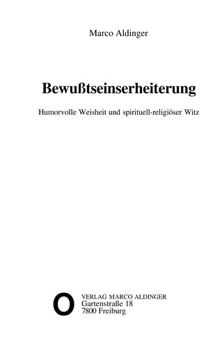 Bewusstseinserheiterung