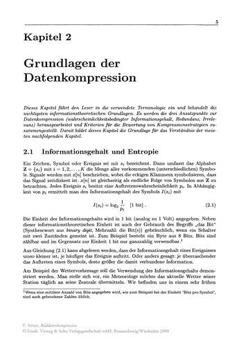 Bilddatenkompression