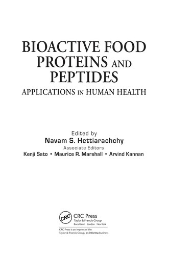Bioactive Food Proteins and Peptides
