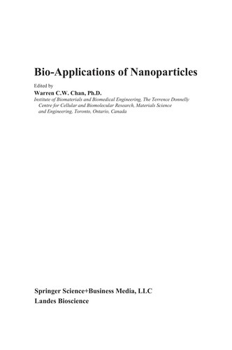 Bio-applications of nanoparticles