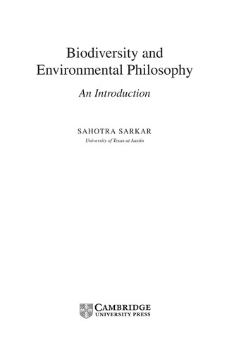 Biodiversity and environmental philosophy