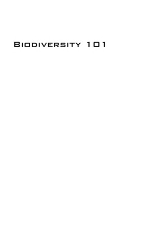 Biodiversity 101