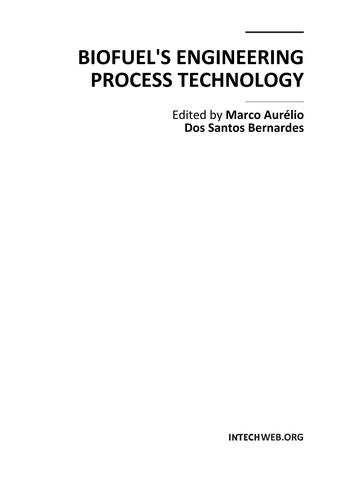 Biofuels Engineering Process Technology