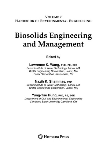 Biosolids Engineering and Management