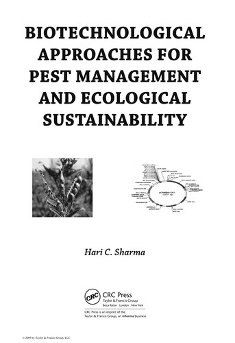 Biotechnological approaches for pest management and ecological sustainability
