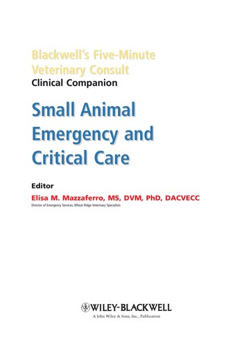 Blackwell's Five-Minute Veterinary Consult Clinical Companion