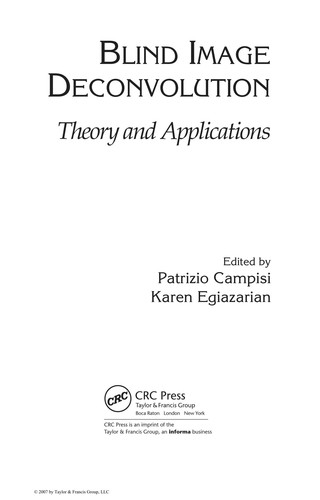 Blind Image Deconvolution