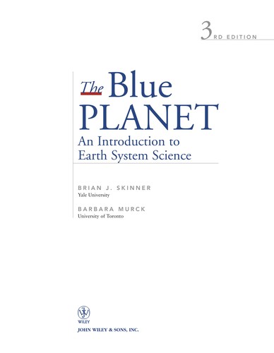 The blue planet