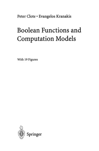 Boolean Functions and Computation Models