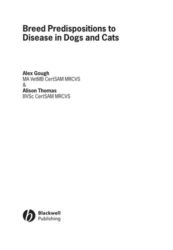 Breed Dispositions to Disease in Dogs and Cats