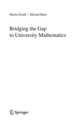 Bridging the gap to university mathematics