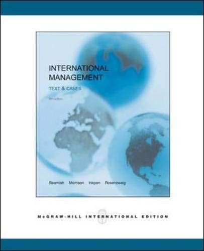 International Management: Text and Cases