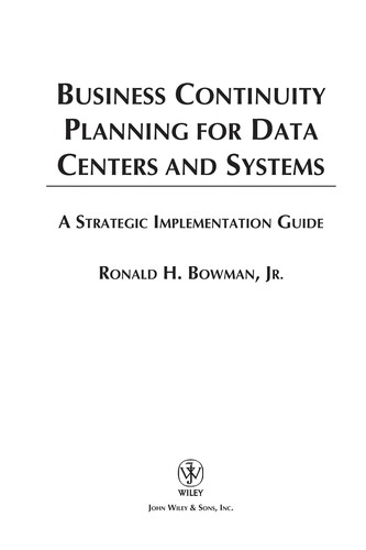 Business Continuity Planning for Data and Locations