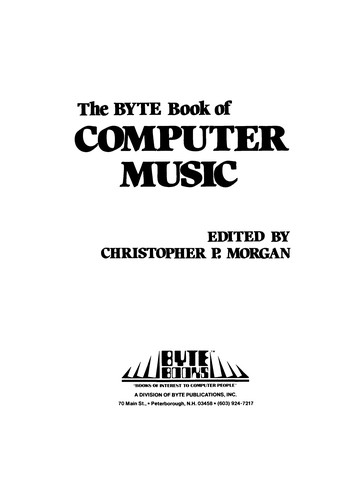 The Byte Book of Computer Music