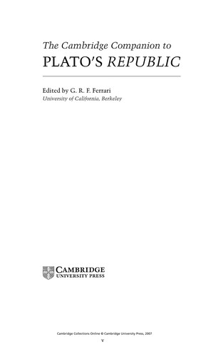 The Cambridge companion to Plato's Republic