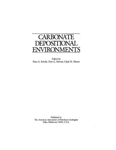 Carbonate Depositional Environments