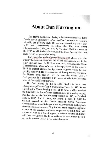 Harrington on Cash Games