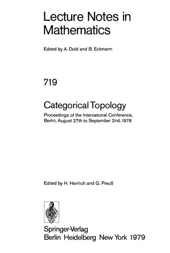 Categorical topology