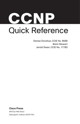 CCNP quick reference