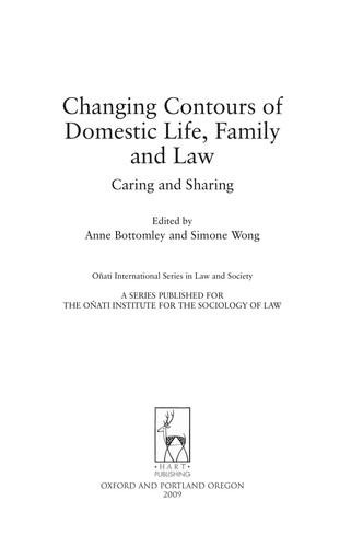 Changing Contours of Domestic Life, Family and Law