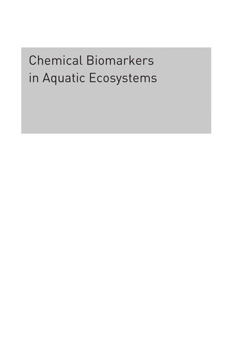 Chemical biomarkers in aquatic ecosystems