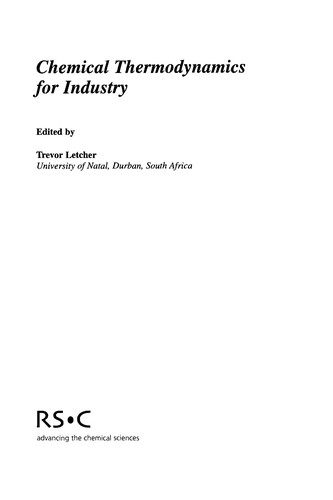 Chemical Thermodynamics for Industry