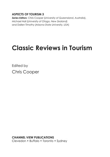 Classic Reviews in Tourism