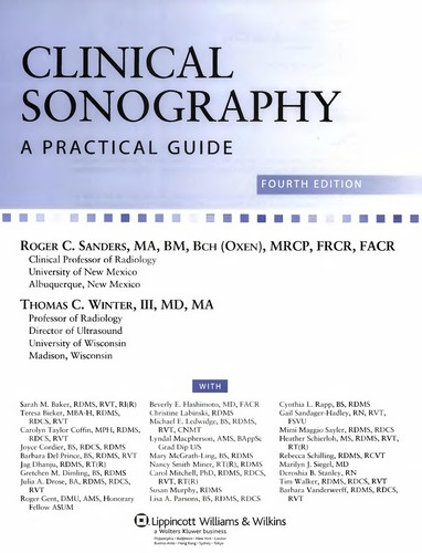 Clinical Sonography: A Practical Guide
