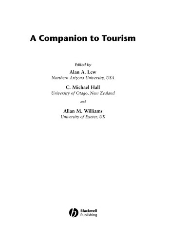 Companion to Tourism