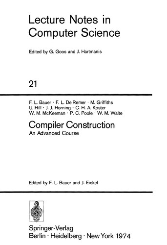 Compiler construction