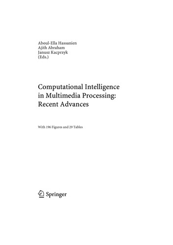 Computational Intelligence in Multimedia Processing