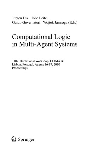 Computational logic in multi-agent systems